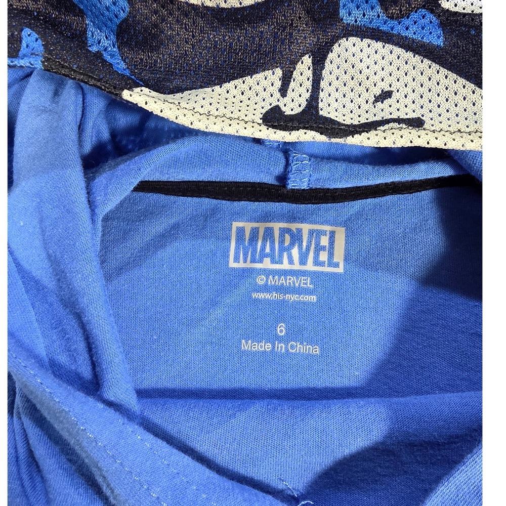 Marvel Avengers Boys Graphic Hoodie Blue White Captain America Iron Man Hulk 6 - Picture 5 of 7